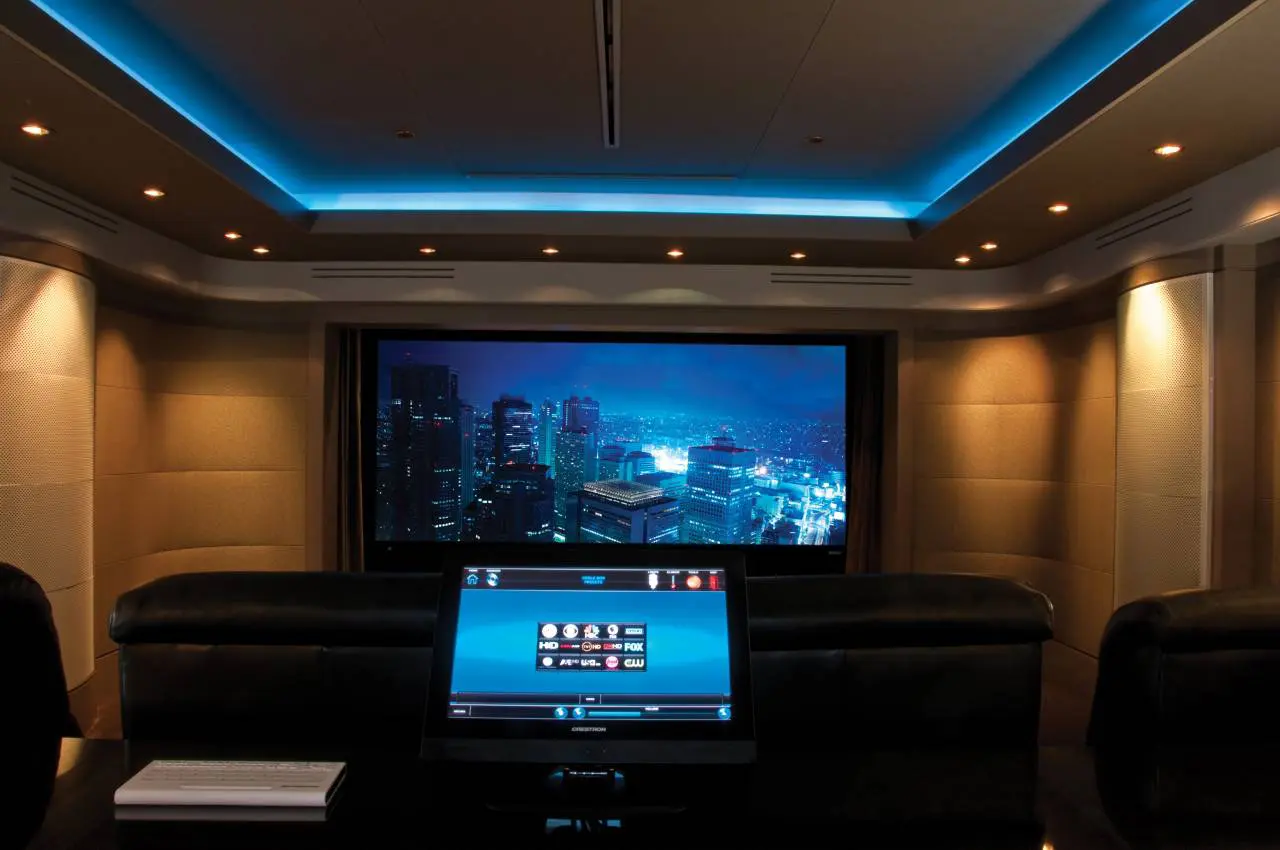 Modern home cinema setup
