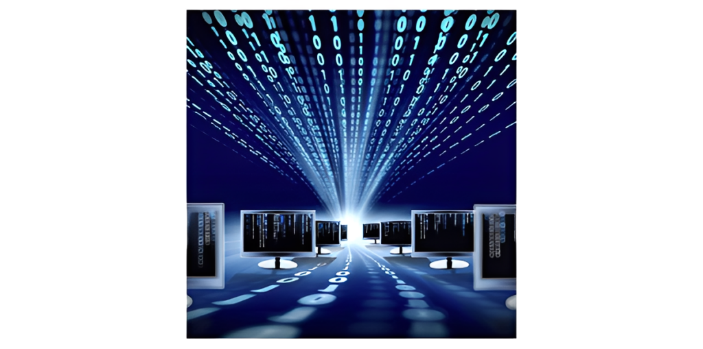 Futuristic technology network illustration